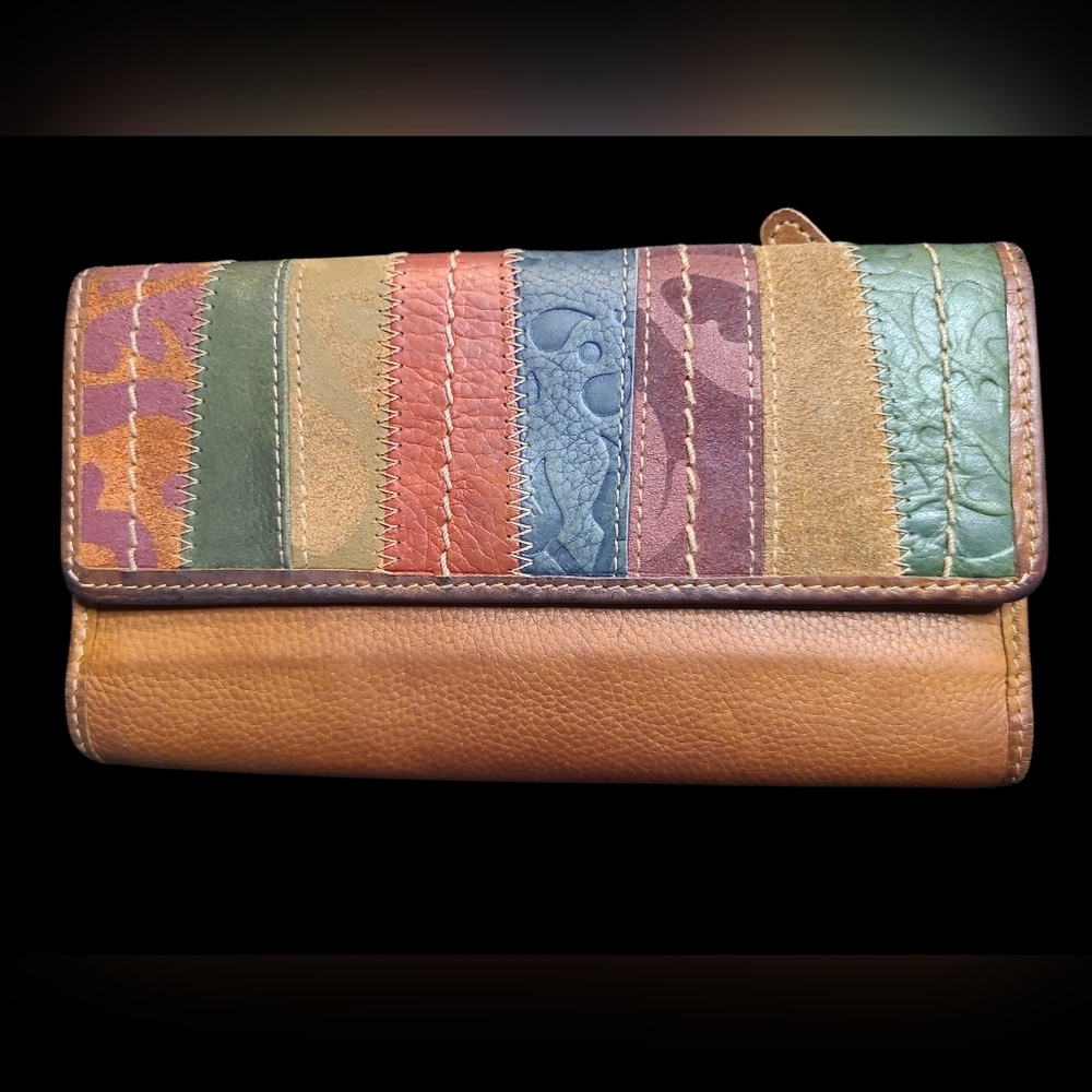 Fossil Multicolor Striped Wallet